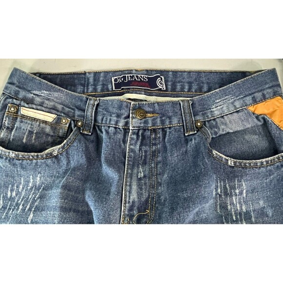 O.G Jeans Men's Size  34 X 32 Distressed Blue Denim Pants - Picture 7 of 11